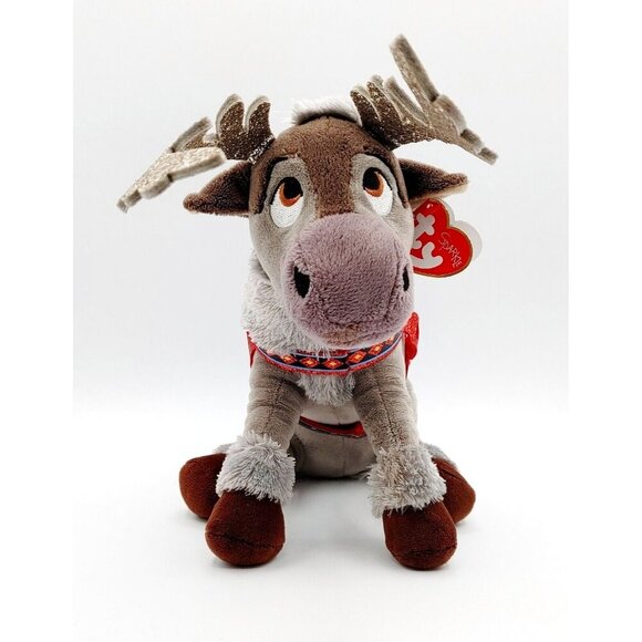 Ty Sparkle Frozen 2 Sven the Reindeer 9" Plush Toy Stuffed Animal w/hangtag - Picture 1 of 5